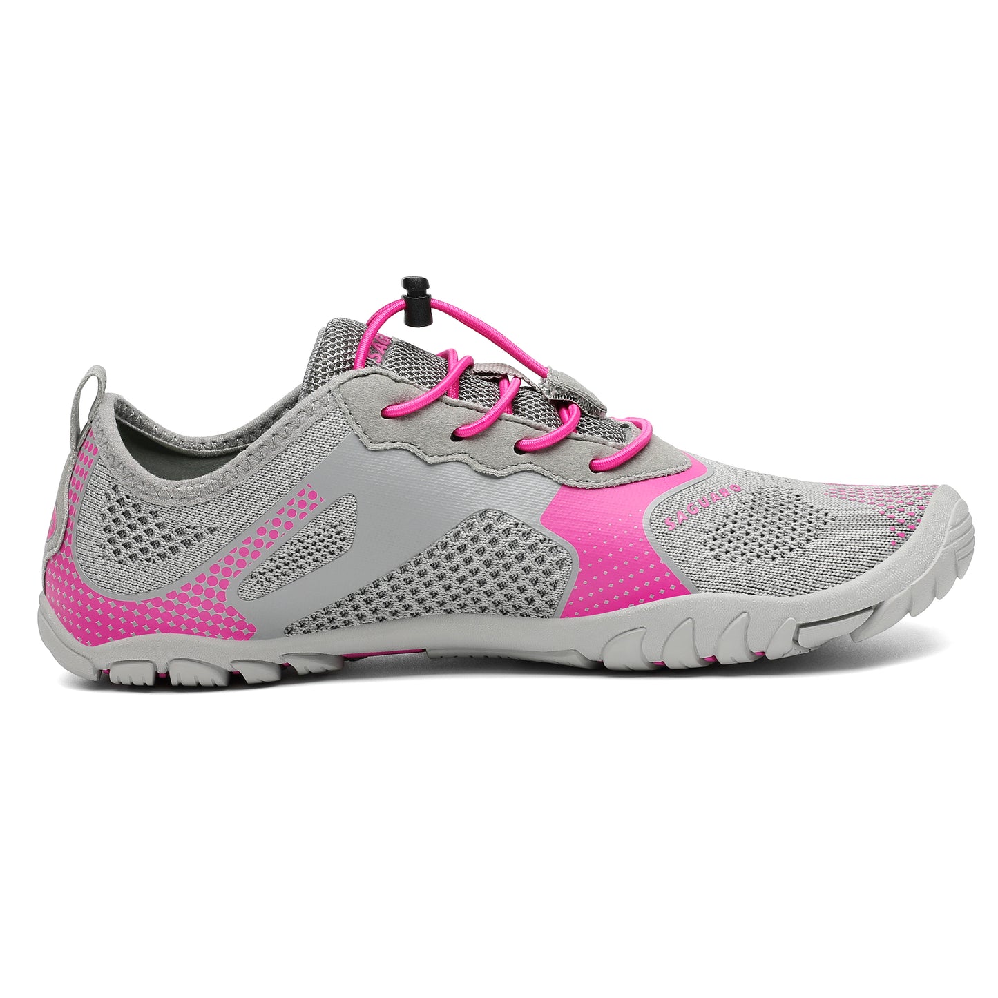 Dive IV - Gris y Rosado - Barefoot Watershoes