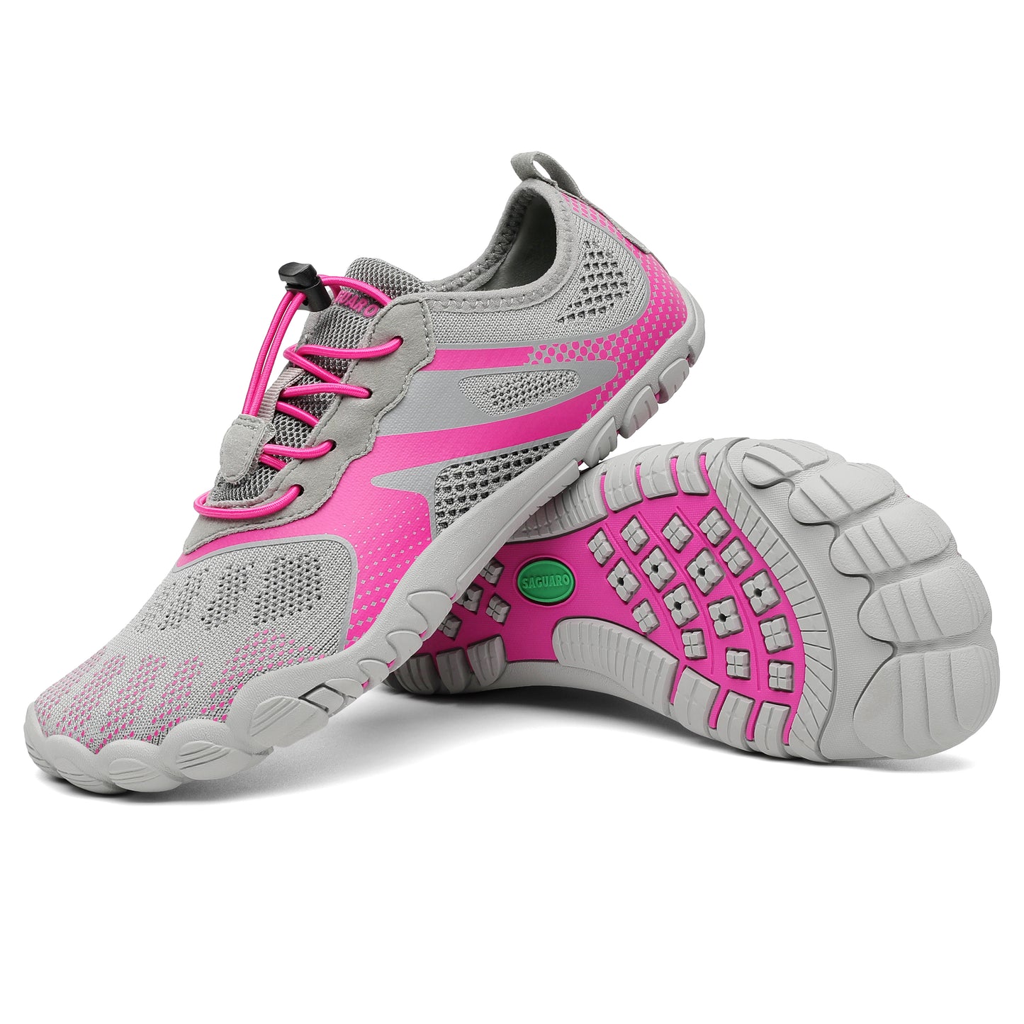 Dive IV - Gris y Rosado - Barefoot Watershoes