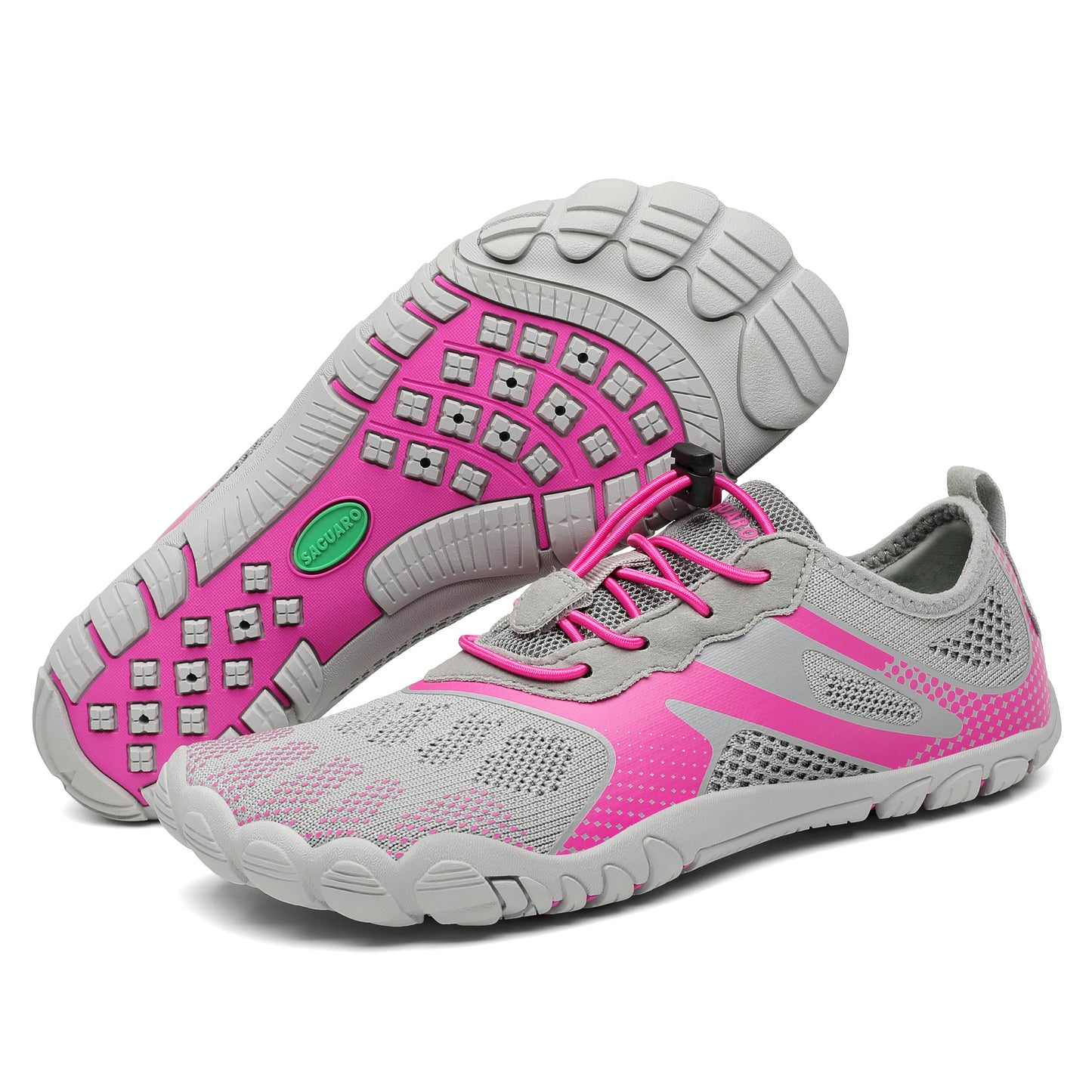 Dive IV - Gris y Rosado - Barefoot Watershoes