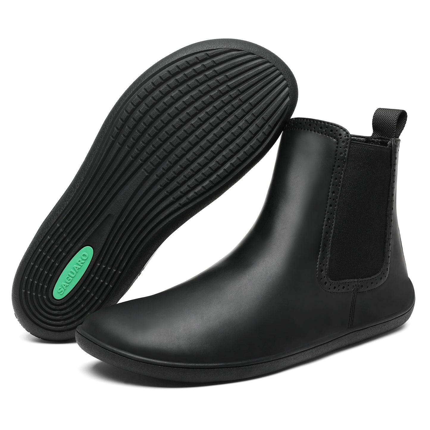 Muse II - Negro - Chelsea style Barefootshoes