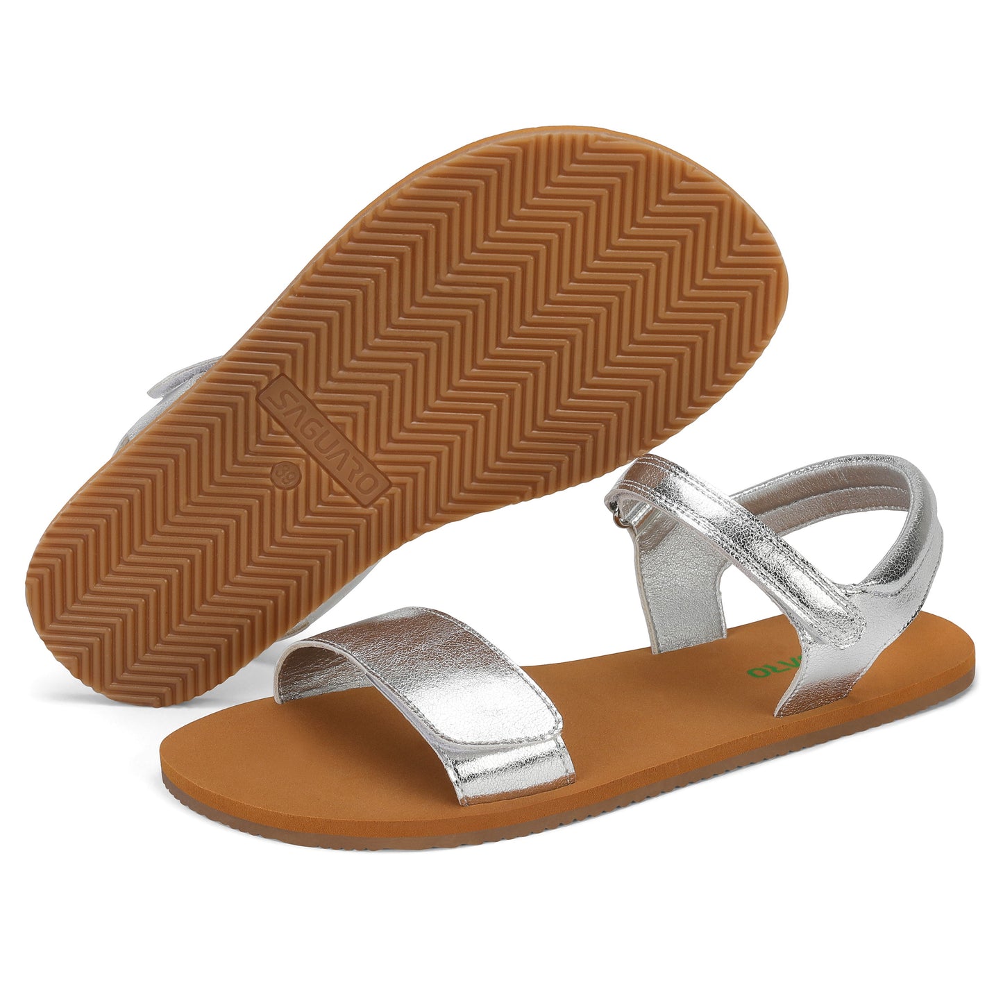 Glow I - Casual Barefoot Sandals Plateado