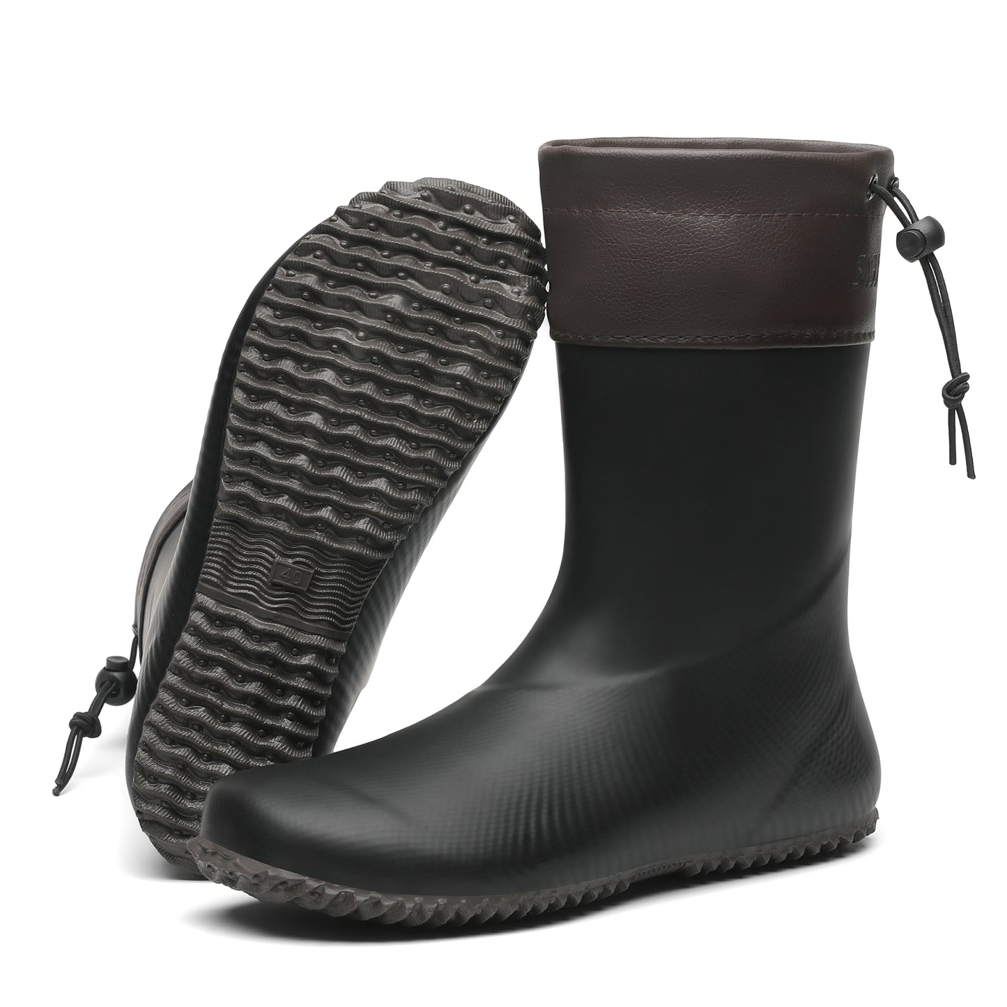 Botas de agua Brisk I - Negro 2.0 Barefoot Rainboots